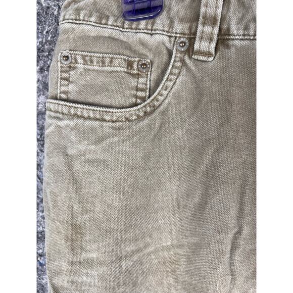 LL Bean Pants Womens 14 Regular 34x28 -  0FGM5 Tan Super Soft Velvet Feel - Picture 5 of 5